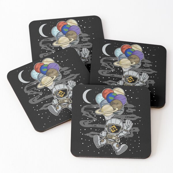 Item preview, Astronaut Waving Binance BNB Coin To The Moon Crypto Token Blockchain Cryptocurrency Wallet designed and sold by JaxonBrown.