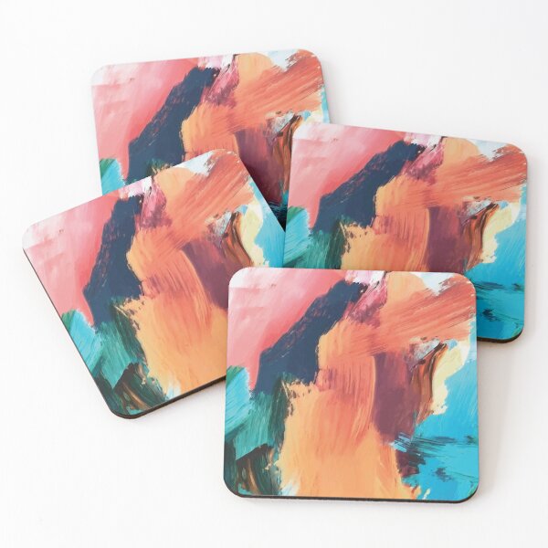 Item preview, Brush strokes abstract orange designed and sold by Abbara.