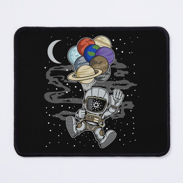 Item preview, Astronaut Waving Cardano ADA Coin To The Moon Crypto Token Blockchain Cryptocurrency Wallet designed and sold by JaxonBrown.