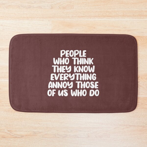 Item preview, People Who Think The Know Adult Humor Graphic Novelty Sarcastic Funny   designed and sold by Toskydesign.