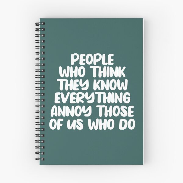 Item preview, People Who Think The Know Adult Humor Graphic Novelty Sarcastic Funny   designed and sold by Toskydesign.