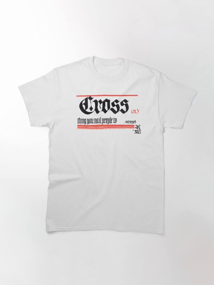 Thumbnail 3 of 7, Classic T-Shirt, Cross, noun designed and sold by Summer1980.