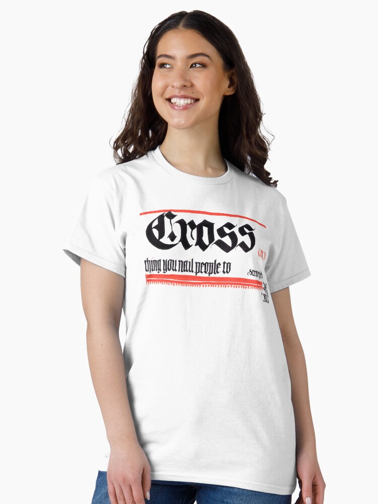 Thumbnail 2 of 7, Classic T-Shirt, Cross, noun designed and sold by Summer1980.