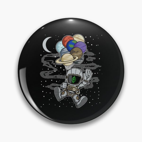 Item preview, Astronaut Waving Ethereum Classic ETH Coin To The Moon Crypto Token Blockchain Cryptocurrency Wallet designed and sold by JaxonBrown.