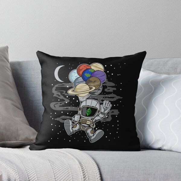 Item preview, Astronaut Waving Ethereum Classic ETH Coin To The Moon Crypto Token Blockchain Cryptocurrency Wallet designed and sold by JaxonBrown.