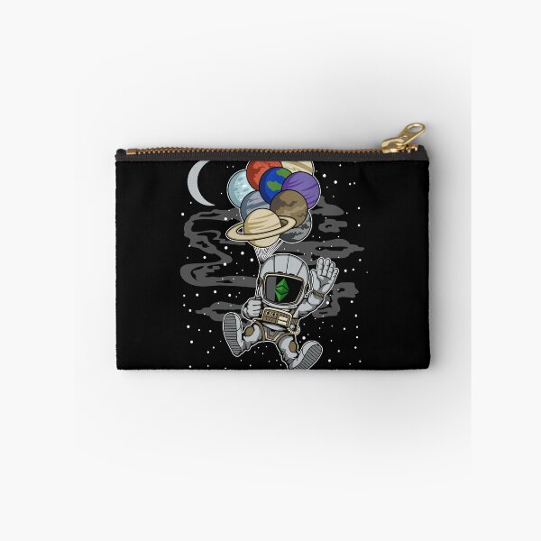 Item preview, Astronaut Waving Ethereum Classic ETH Coin To The Moon Crypto Token Blockchain Cryptocurrency Wallet designed and sold by JaxonBrown.