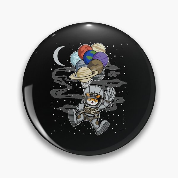 Item preview, Astronaut Waving Floki Inu Coin To The Moon Floki Army Crypto Token Blockchain Cryptocurrency Wallet designed and sold by JaxonBrown.