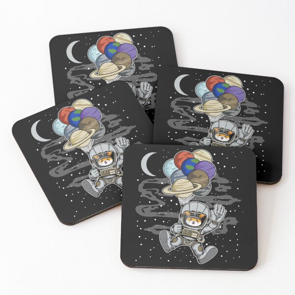 Item preview, Astronaut Waving Floki Inu Coin To The Moon Floki Army Crypto Token Blockchain Cryptocurrency Wallet designed and sold by JaxonBrown.
