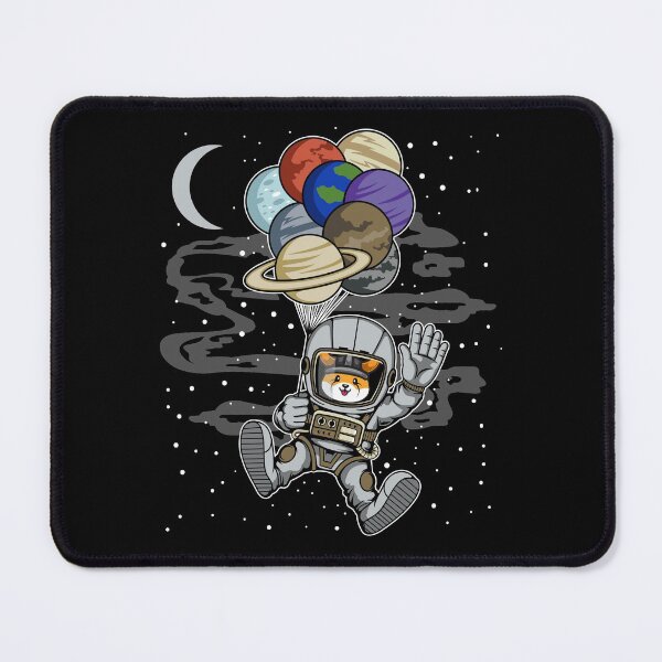 Item preview, Astronaut Waving Floki Inu Coin To The Moon Floki Army Crypto Token Blockchain Cryptocurrency Wallet designed and sold by JaxonBrown.