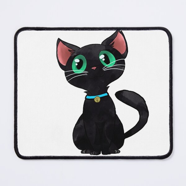 Item preview, The cute black cat by princessane designed and sold by Montse Martí L..