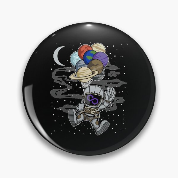 Item preview, Astronaut Waving Polygon Matic Coin To The Moon Crypto Token Blockchain Cryptocurrency Wallet designed and sold by JaxonBrown.