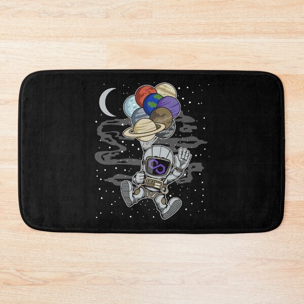 Item preview, Astronaut Waving Polygon Matic Coin To The Moon Crypto Token Blockchain Cryptocurrency Wallet designed and sold by JaxonBrown.
