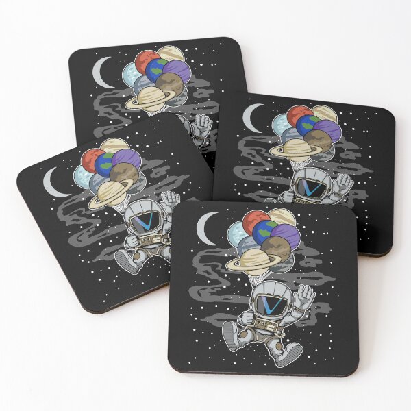 Item preview, Astronaut Waving Vechain VET Coin To The Moon Crypto Token Blockchain Cryptocurrency Wallet designed and sold by JaxonBrown.