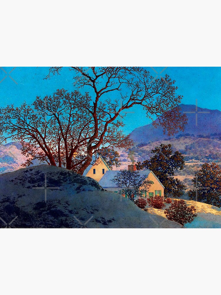 Maxfield Parrish. Early morning, first snow.