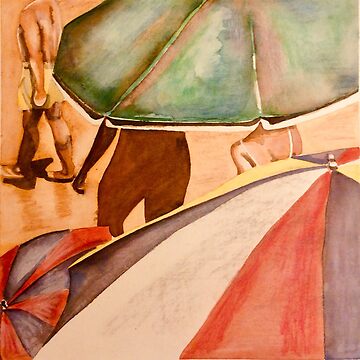 Artwork thumbnail, “Under the Beach Umbrella” by Chloe Dee Noble