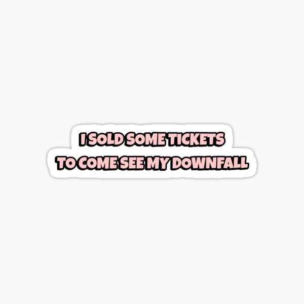title track lyrics sticker - Machine Gun Kelly Sticker
