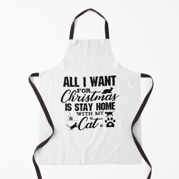 Item preview, All I want for Christmas is Stay home With My Cat designed and sold by ArtOneDesign.