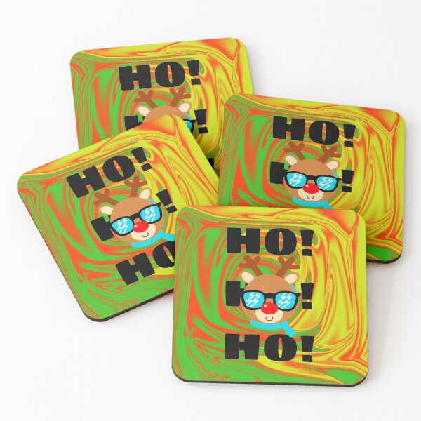 Item preview, Ho Ho Ho! Fun Christmas Reindeer Design designed and sold by D-Shirt-More.
