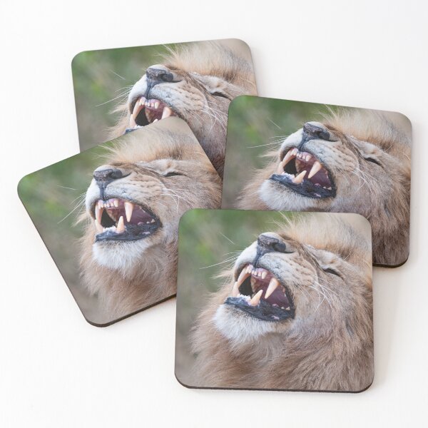 Item preview, Leo bares its teeth designed and sold by Ingo Gerlach.