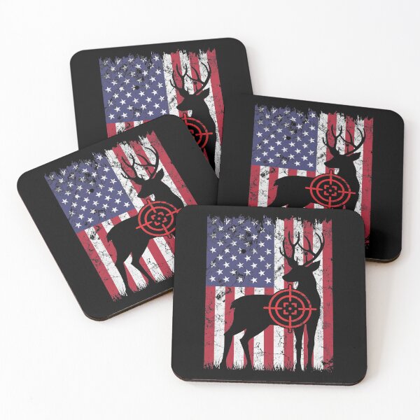 Item preview, deer hunting American flag tee hunter graphic apparel American deer hunting apparel hunter graphic flag designed and sold by jojocat90.