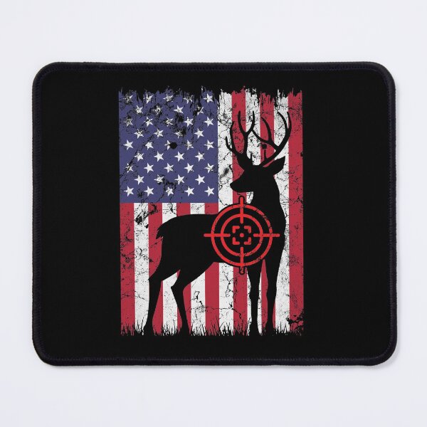 Item preview, deer hunting American flag tee hunter graphic apparel American deer hunting apparel hunter graphic flag designed and sold by jojocat90.