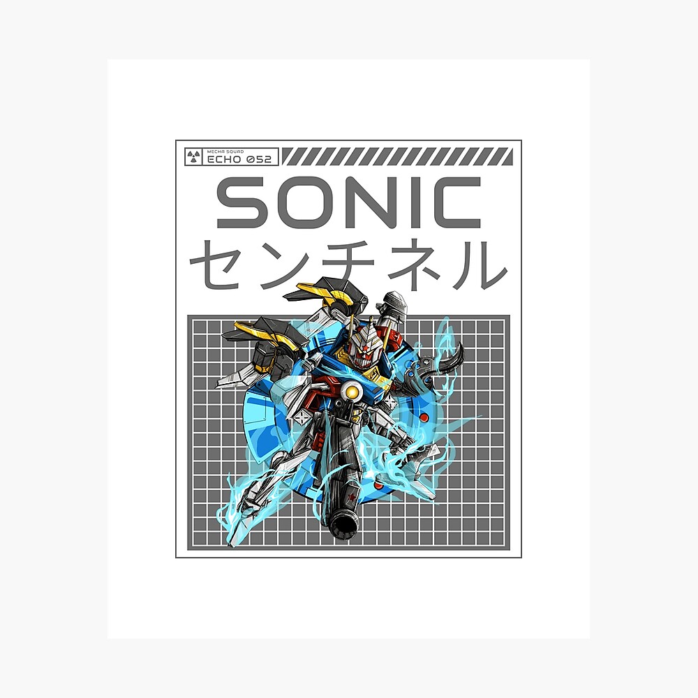 Mecha Sonic Poster for Sale by Design-By-Dan