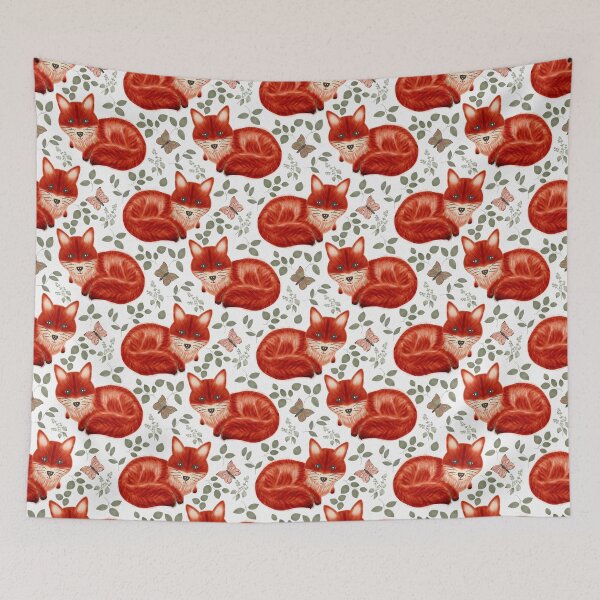 Item preview, Fox in woods designed and sold by Lilac Blooms Designs.