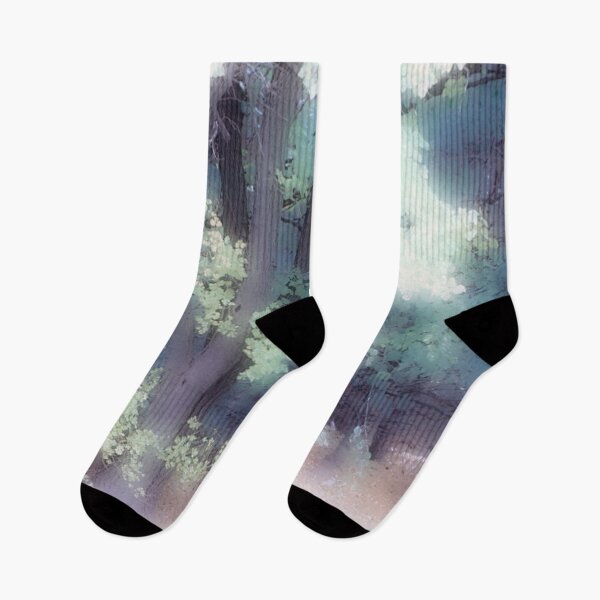 Item preview, Fantasy Misty and Soft Forest Scene in Greens designed and sold by JariHawk.