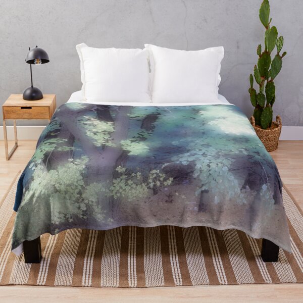 Item preview, Fantasy Misty and Soft Forest Scene in Greens designed and sold by JariHawk.