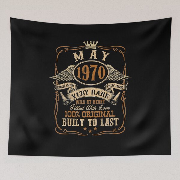 Item preview, Vintage May 1970 Shirt 51 Years Old 51st Birthday Gift  designed and sold by TeddyTanner.
