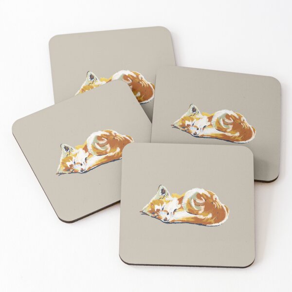Item preview, cute sleeping fox designed and sold by StudioCarper.