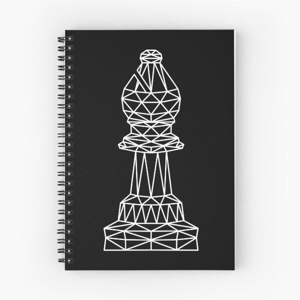 Item preview, Geometric white chess bishop designed and sold by felinefeelings.