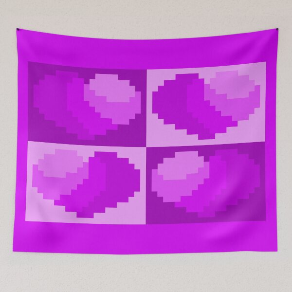 Item preview, Perfect Little Purplish Pink Pixel Hearts designed and sold by rin3d .