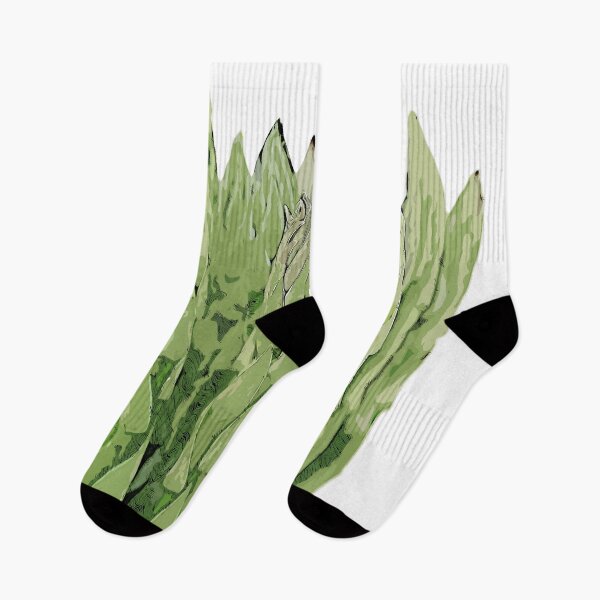 Item preview, Vegan style Green asparagus color art designed and sold by artdragongift 15.