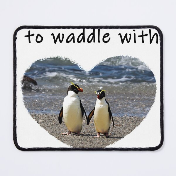 Item preview, Care to Waddle with me? Fiordland Penguins (black text) designed and sold by SBPenguins.