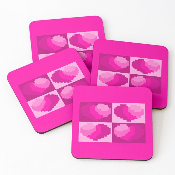 Item preview, Perfect Little Pink Pixel Hearts designed and sold by rin3d .