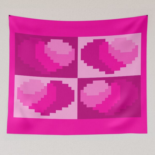 Item preview, Perfect Little Pink Pixel Hearts designed and sold by rin3d .