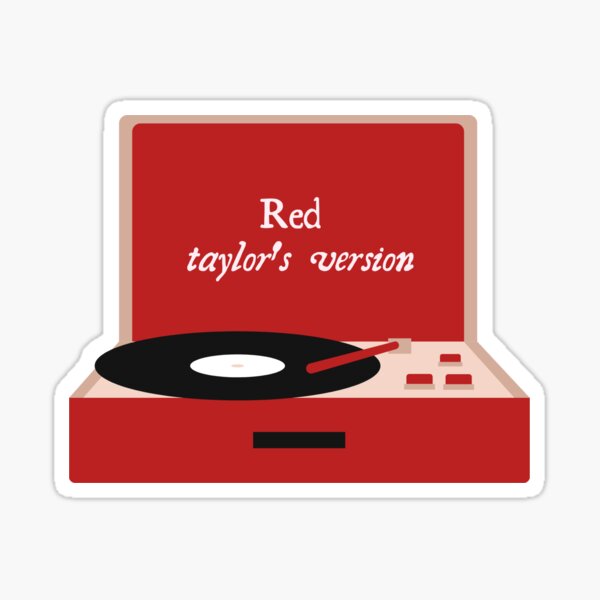 Sammy Gorin Taylor Swift Red (Taylor'S Version) Sticker