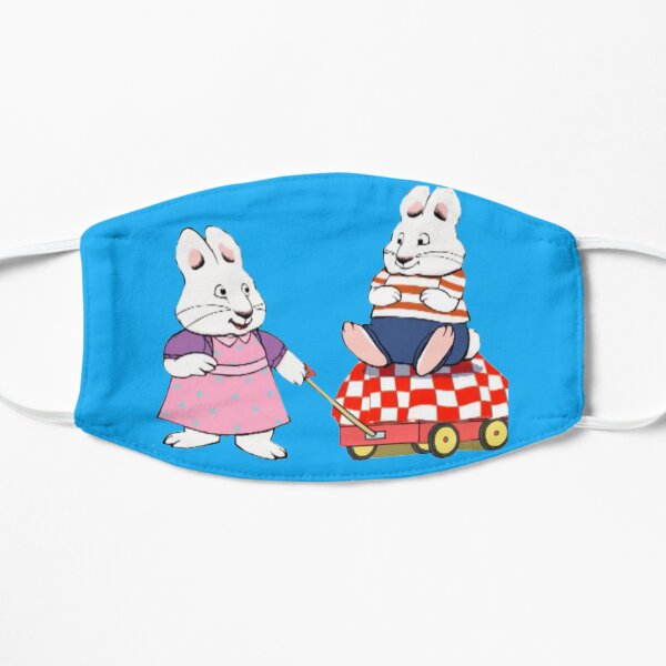 max & ruby rabbit cartoon 2000s for kids Flat Mask
