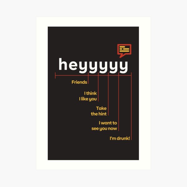 "The Heyyyy Scale Meme Chart Funny" Art Print for Sale by dolapot