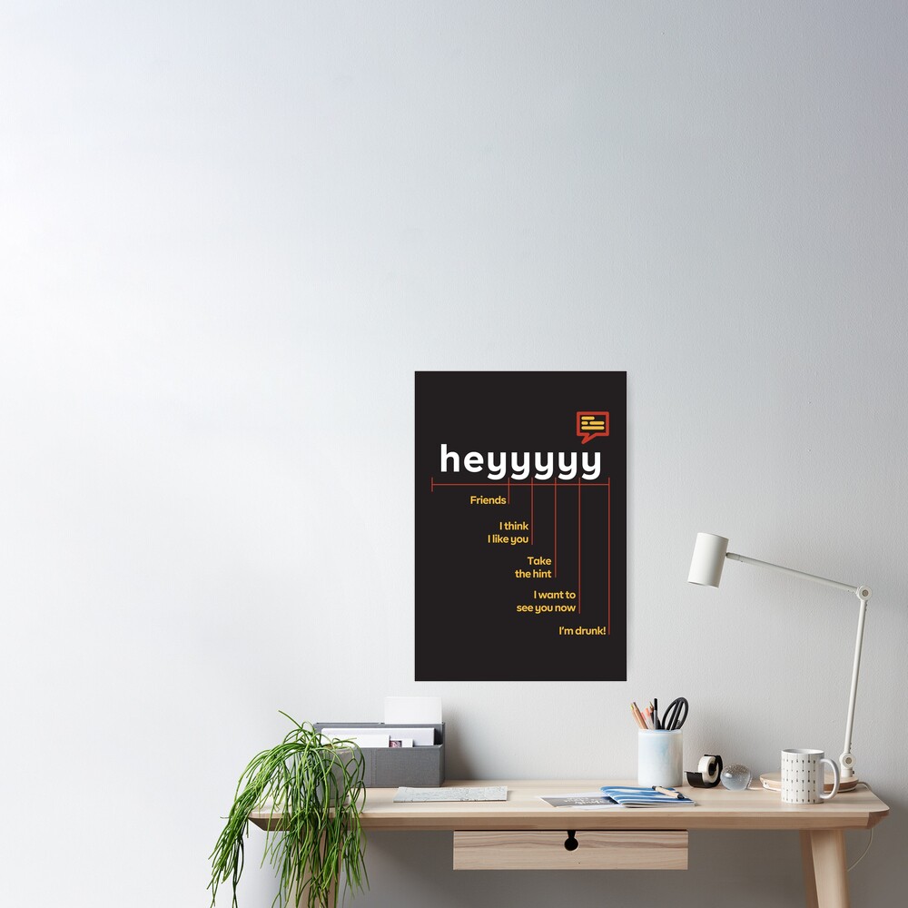 "The Heyyyy Scale Meme Chart Funny" Poster for Sale by dolapot Redbubble