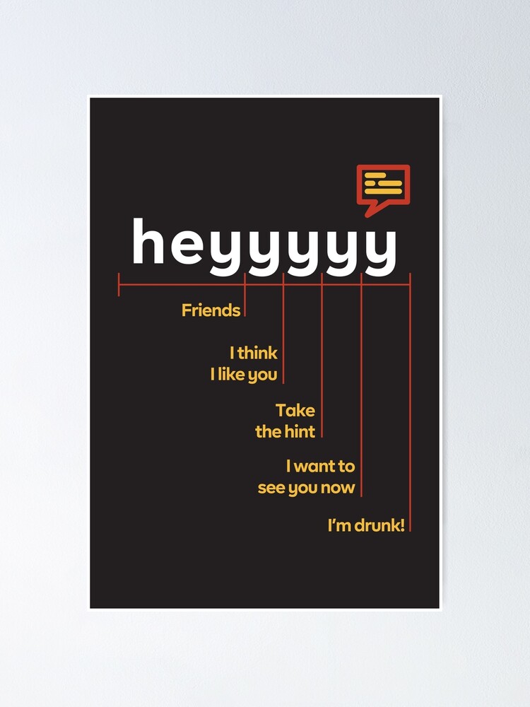 "The Heyyyy Scale Meme Chart Funny" Poster for Sale by dolapot Redbubble