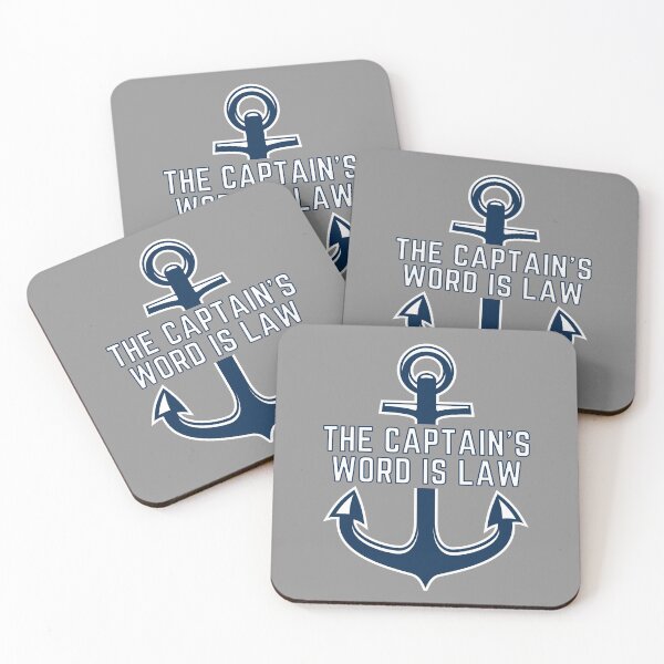 Item preview, Captain's Word is Law Boat Captain Pontoon Boater designed and sold by TM-Multidesign.