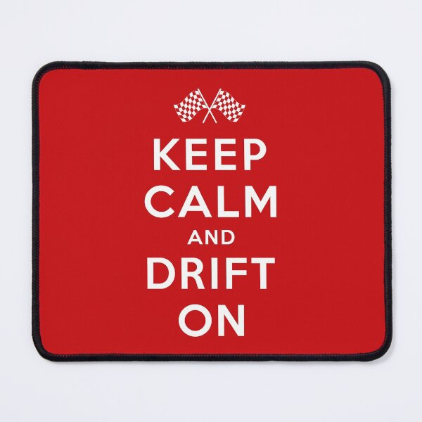 Item preview, KEEP CALM AND DRIFT ON (White on Red) designed and sold by STUDIO-72.