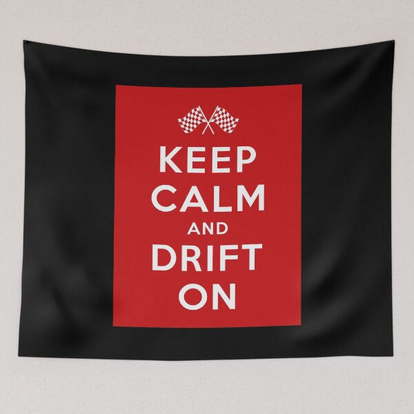 Item preview, KEEP CALM AND DRIFT ON (White on Red) designed and sold by STUDIO-72.