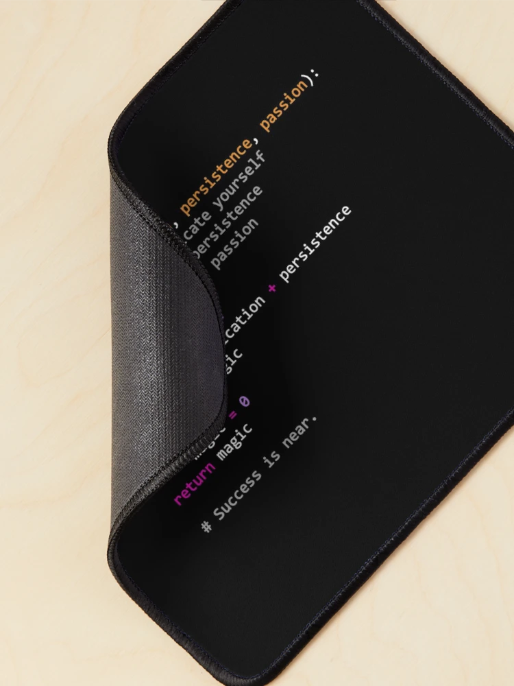 Thumbnail 2 of 5, Mouse Pad, Funny Tee Python Code Programming Syntax Computer Geek designed and sold by CTankdesign.