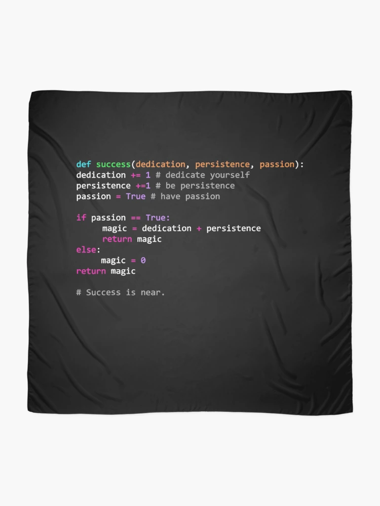Thumbnail 2 of 3, Scarf, Funny Tee Python Code Programming Syntax Computer Geek designed and sold by CTankdesign.