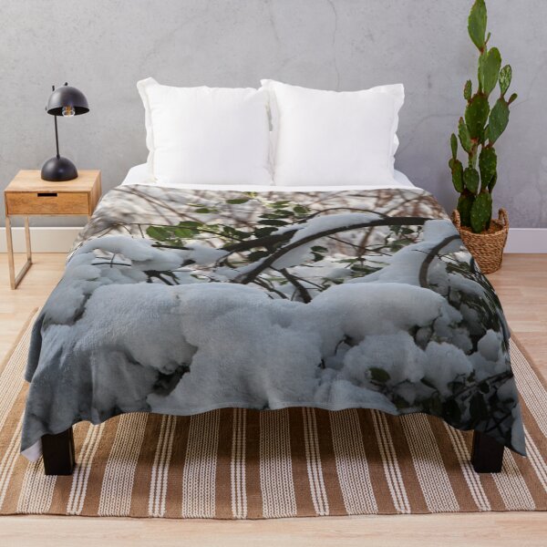 Item preview, Holly Tree Branches Covered with Snow designed and sold by JariHawk.