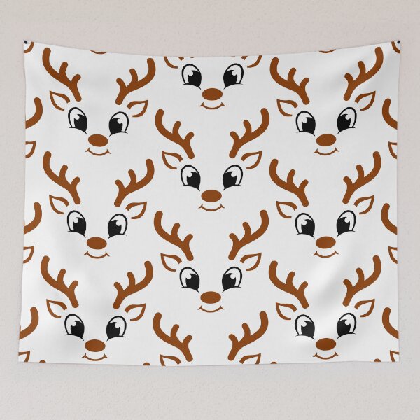 Item preview, Christmas Reindeer Faces Pack, Reindeer, Girl Reindeer, Boy Reindeer, Glasses Reindeer, Ribbon Reindeer, Christmas designed and sold by wshStudio.