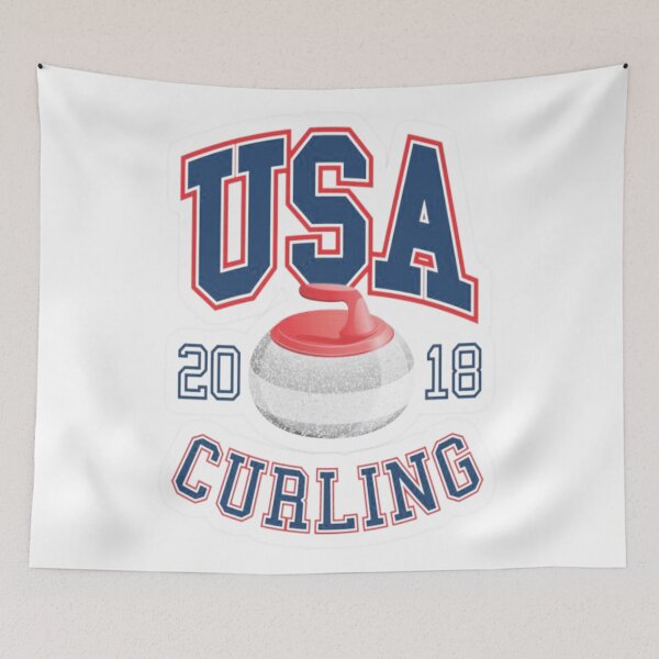 Item preview, USA Curling 2018 designed and sold by vadim-molokov.
